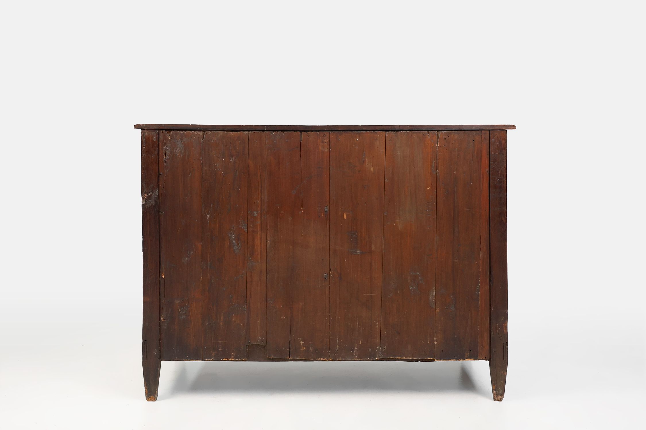 Antique hand crafted en carved chest of drawers in oak, ca. 1800 thumbnail